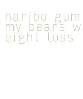 haribo gummy bears weight loss