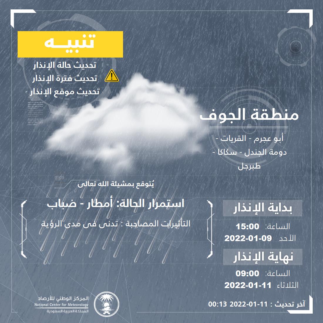الأرصاد السعودية.. تحذير عاجل للمواطنين من طقس اليوم وأمطار وسيول متوقعة  على 9 مناطق بالمملكة - الأمل نيوز