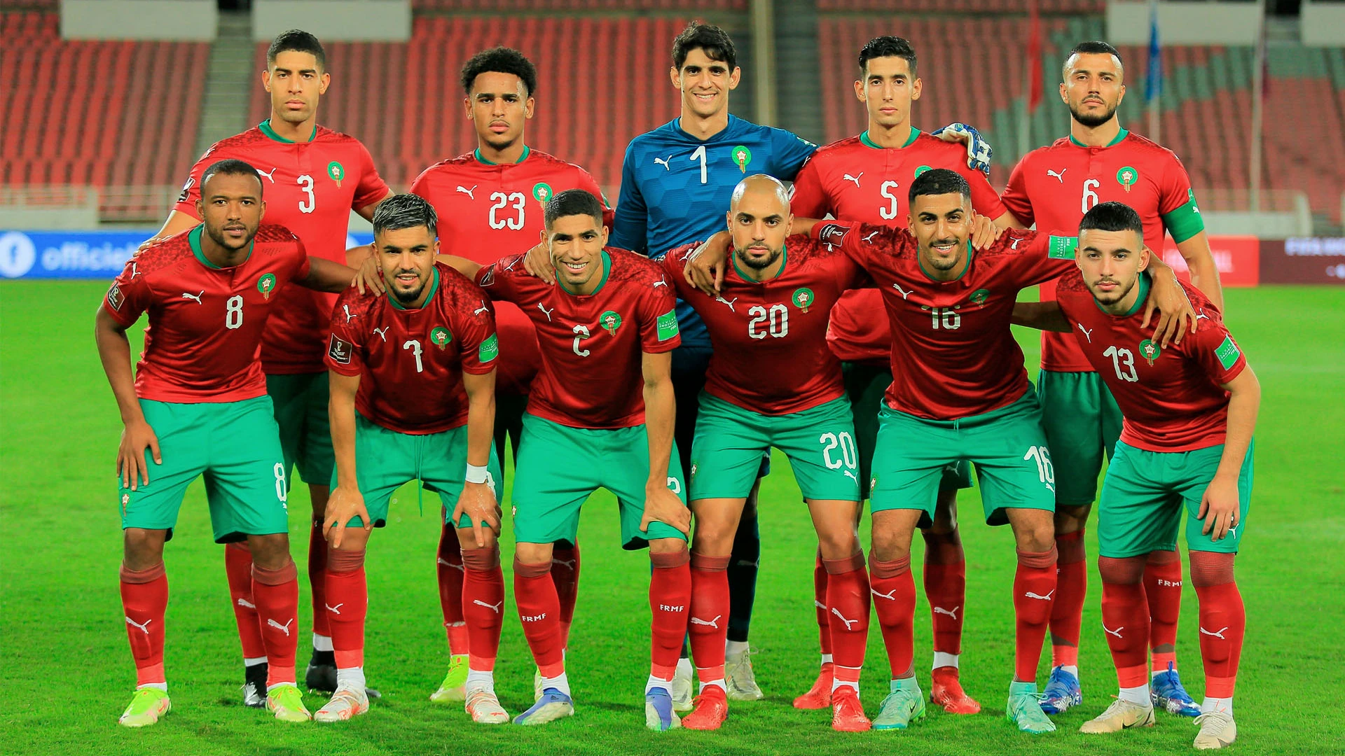 أعمار لاعبي المنتخب المغربي لكرة القدم 2022 وأطوالهم